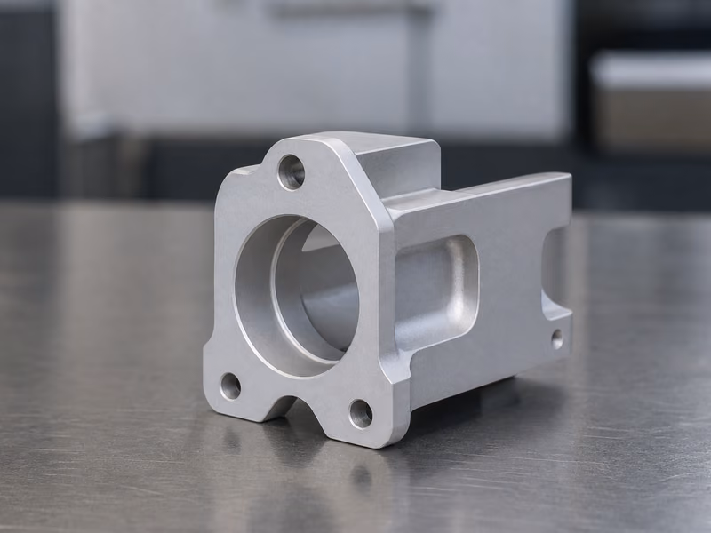 pièce aluminium et inox microbillée