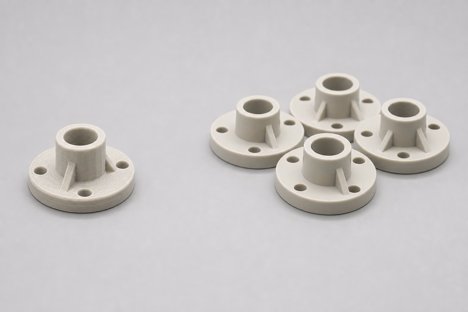 devis usinage plastique versus injection plastique selon volume